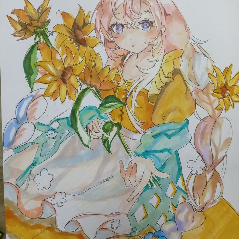 动漫水彩作品